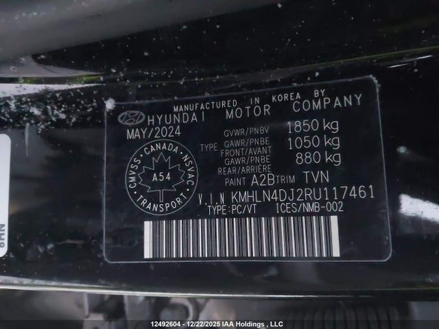 KMHLN4DJ2RU117461 Hyundai Elantra Limited