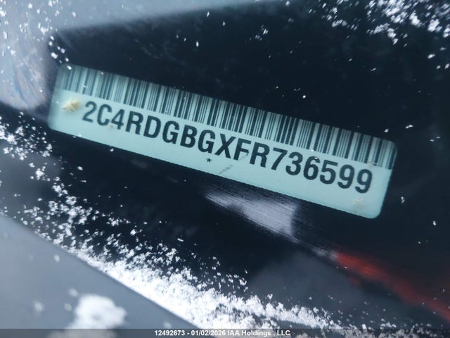 2C4RDGBGXFR736599 Dodge Grand Caravan Se/sxt