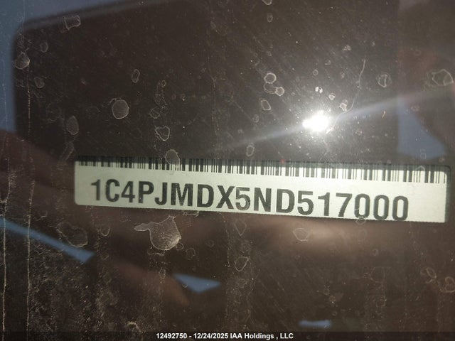 1C4PJMDX5ND517000 Jeep Cherokee Limited