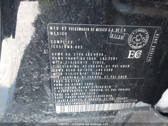 3VV4X7B21RM046985 Volkswagen TAOS SEL