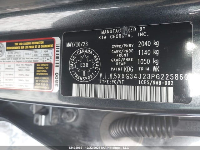 5XXG34J23PG225860 KIA K5