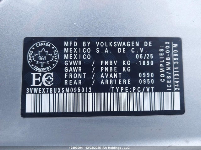 Volkswagen JETTA SE 2025 3VWEX7BUXSM095013 Image 19