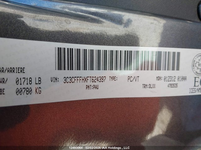 3C3CFFFHXFT624397 Fiat 500 ABARTH