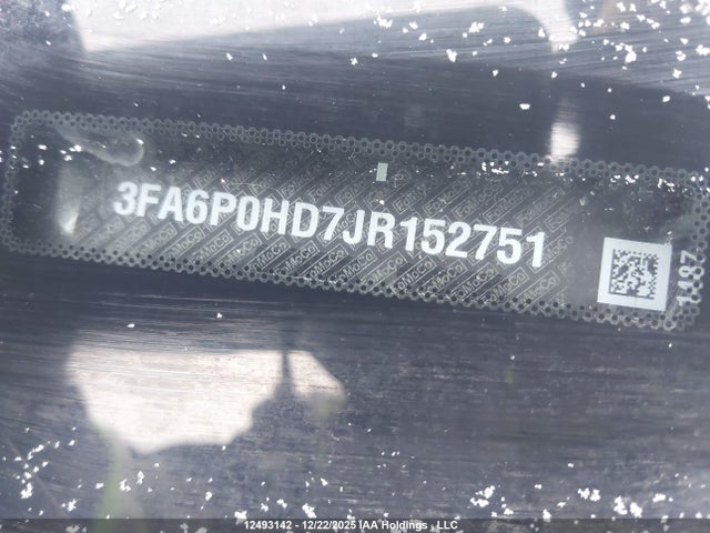 3FA6P0HD7JR152751 Ford FUSION SE