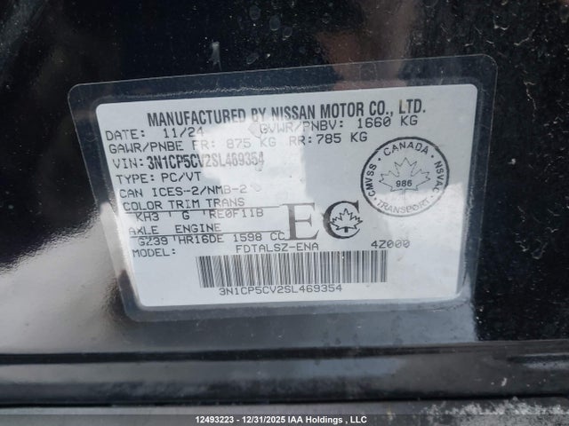 3N1CP5CV2SL469354 Nissan Kicks