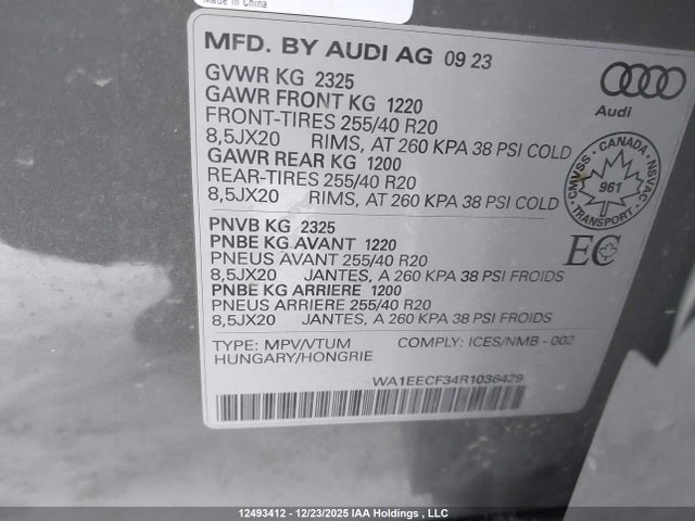 WA1EECF34R1036429 Audi Q3 Premium Plus S Line 45