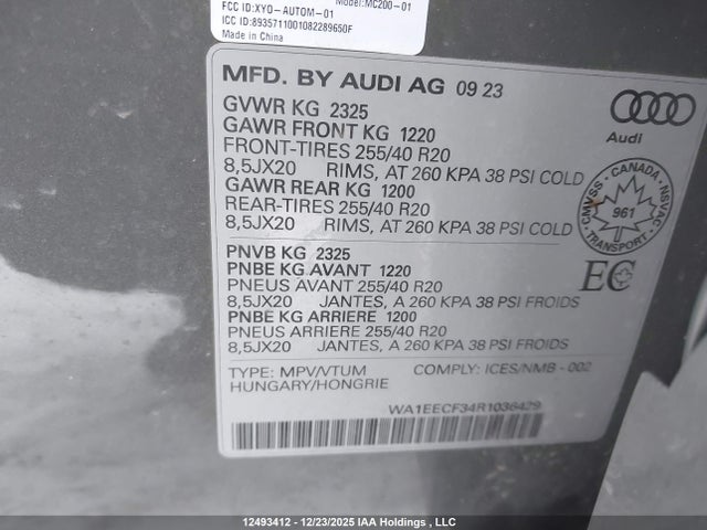 WA1EECF34R1036429 Audi Q3 Premium Plus S Line 45