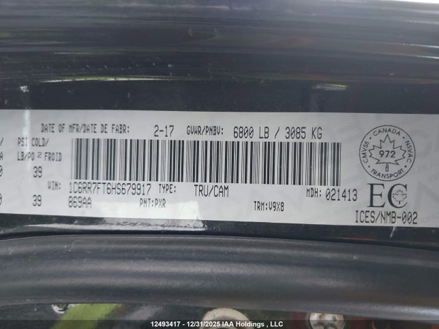 RAM 1500 St 2017 1C6RR7FT6HS679917 Image 18