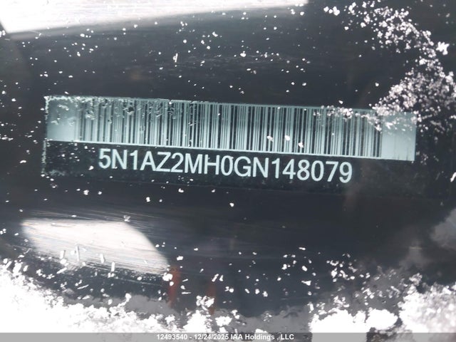 5N1AZ2MH0GN148079 Nissan Murano Platinum/sl/sv