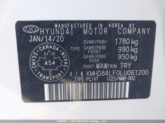 KMHD84LF0LU061200 Hyundai Elantra Preferred Auto Ivt