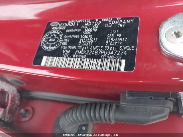 KM8K22AB7PU947274 Hyundai Kona Preferred