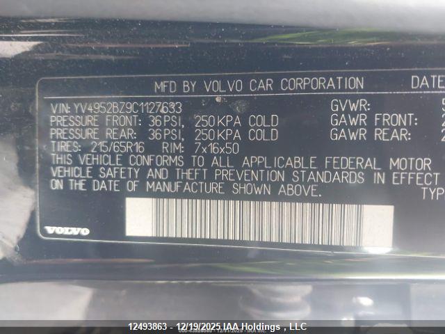 Продажа на аукционе авто 2012 Volvo Xc70 3.2, vin: YV4952BZ9C1127633, номер лота: 12493863