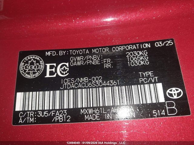 Toyota Prius 2025 JTDACACU6S3044361 Image 18
