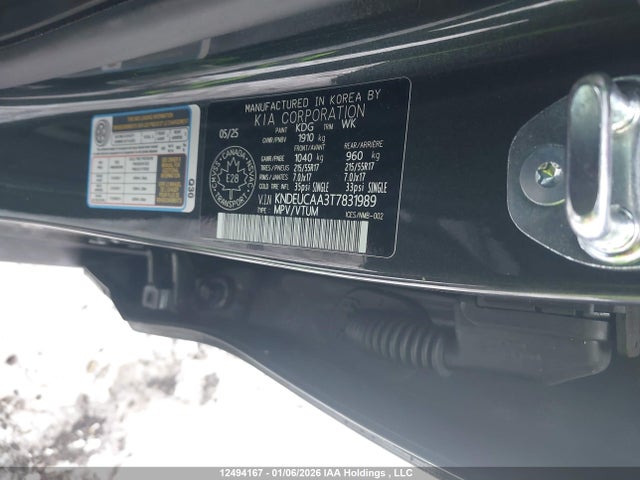 Aukcja sprzedaży 2026 Kia Seltos Ex/ex Premium, vin: KNDEUCAA3T7831989, numer aukcji: 12494167
