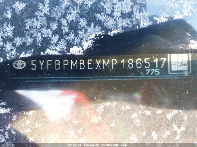Продаж на аукціоні авто 2021 Toyota Corolla Le, vin: 5YFBPMBEXMP186517, номер лоту: 12494174
