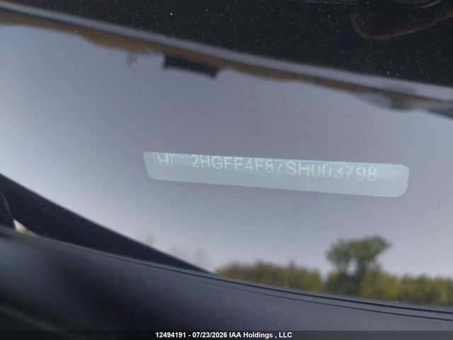 2HGFE4F87SH003798 Honda Civic Hybrid Sport/sport Touring