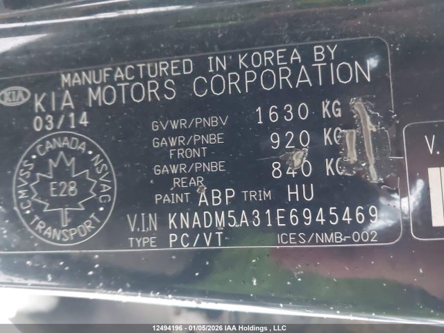 KIA Rio 2014 KNADM5A31E6945469 Image 19