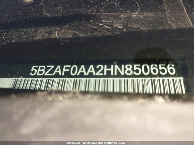 5BZAF0AA2HN850656 Nissan Nv 3500 S/3500 Sv/3500 Sl
