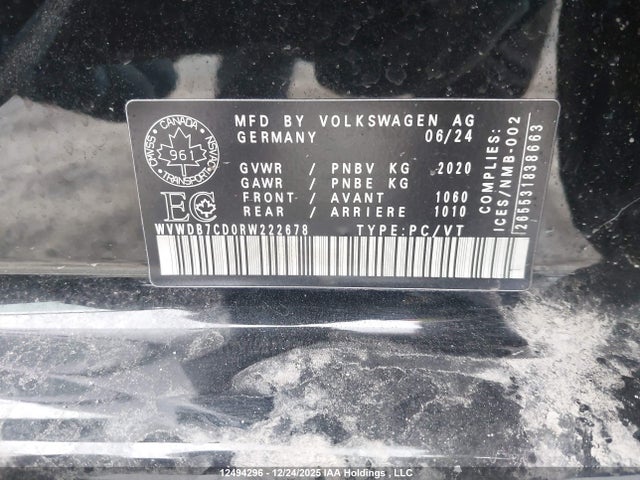 WVWDB7CD0RW222678 Volkswagen Golf R
