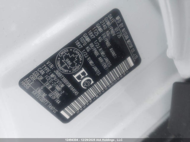 Продажа на аукционе авто 2025 Nissan Rogue 60th Anniversary Edition/sv Moonroof, vin: JN8BT3BB9SW164545, номер лота: 12494304