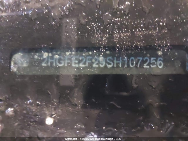 2HGFE2F29SH107256 Honda Civic Lx