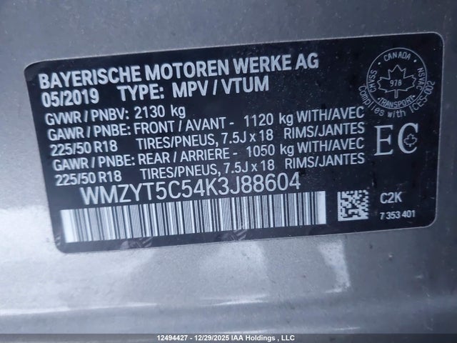 WMZYT5C54K3J88604 Mini Countryman Cooper S