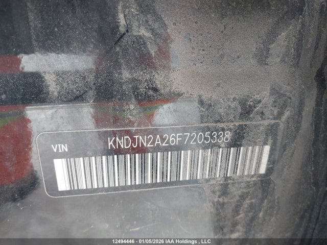 12494446 :رقم المزاد ، KNDJN2A26F7205338 vin ، 2015 Kia Soul مزاد بيع