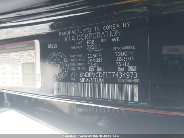 KNDPVCDF1T7434973 KIA Sportage Ex/ex Premium W/black Interior/ex Premium W/red Interior