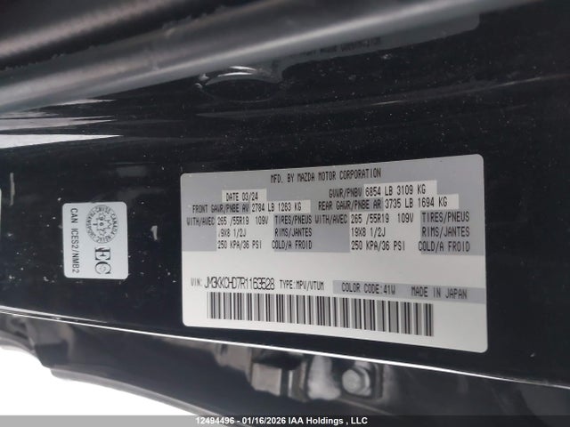 JM3KKCHD7R1163528 Mazda CX-9