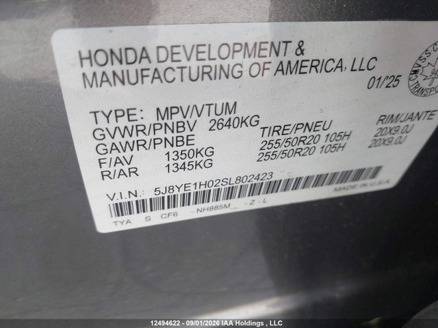 Acura MDX A-SPEC 2025 5J8YE1H02SL802423 Image 9