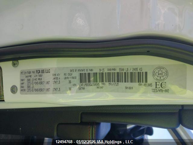 Aukcja sprzedaży 2016 Jeep Cherokee, vin: 1C4PJMBS9GW150505, numer aukcji: 12494768