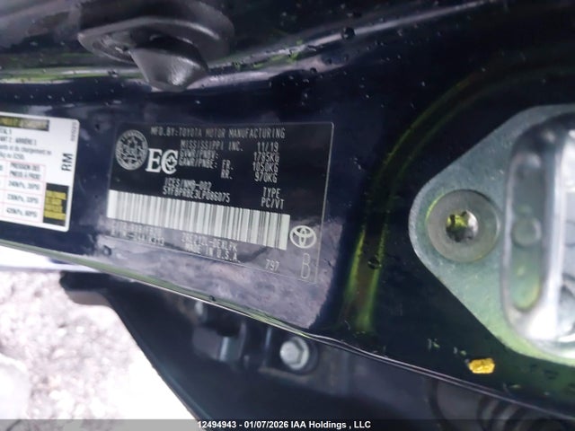 Aukcja sprzedaży 2020 Toyota Corolla, vin: 5YFBPRBE3LP086075, numer aukcji: 12494943