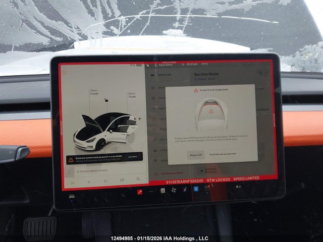 5YJ3E1EA8NF320245 Tesla MODEL 3