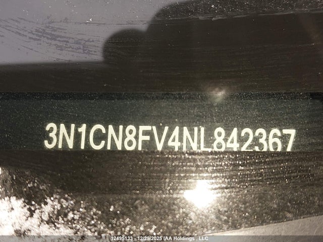 Продаж на аукціоні авто 2022 Nissan Versa Sr, vin: 3N1CN8FV4NL842367, номер лоту: 12495133