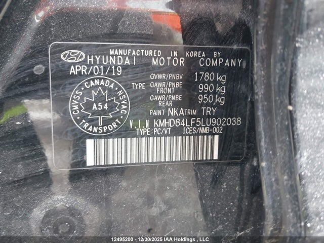 KMHD84LF5LU902038 Hyundai Elantra Sel/value/limited