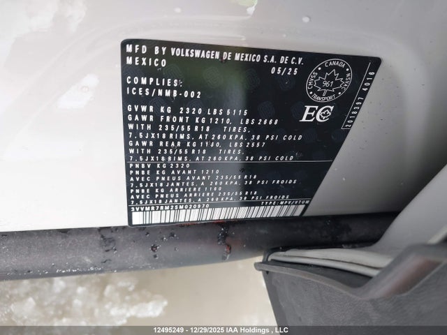 3VVMR7RM2SM020970 Volkswagen TIGUAN SE
