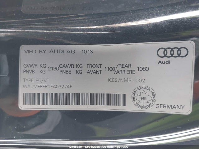 2014 Audi A5 2.0 Progressiv მანქანა იყიდება აუქციონზე, vin: WAUMFBFR1EA032746, აუქციონის ნომერი: 12495329