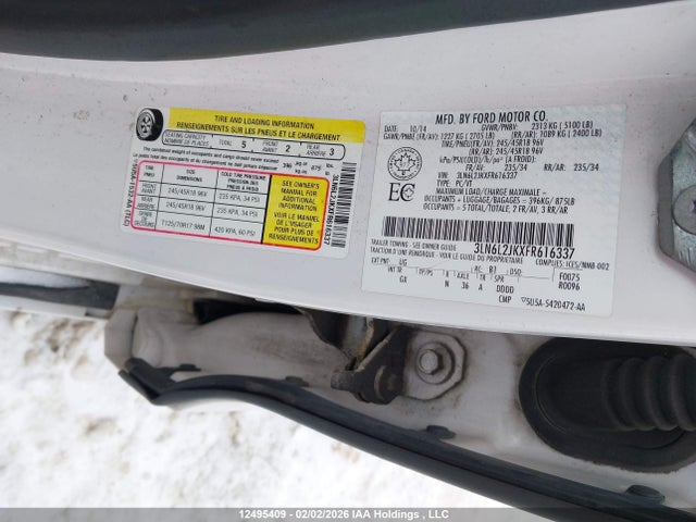 3LN6L2JKXFR616337 Lincoln MKZ