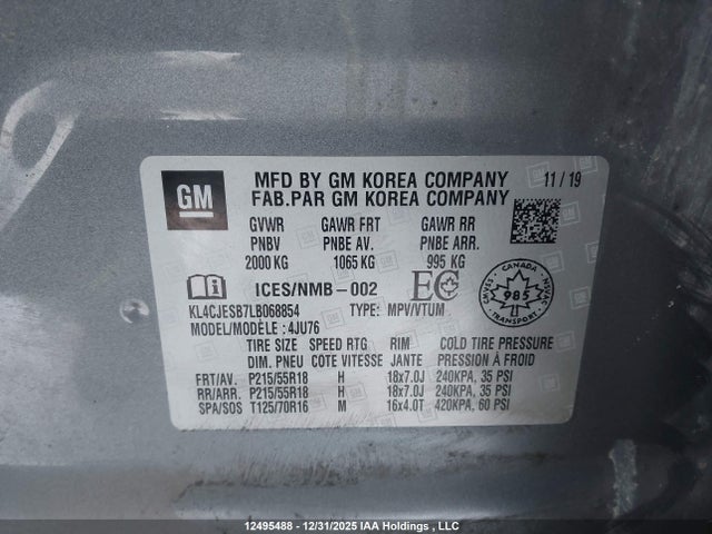 Buick Encore Preferred 2020 KL4CJESB7LB068854 Image 9
