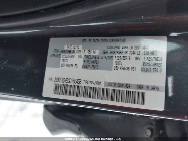 JM3KE4DY5G0755468 Mazda CX-5 GT