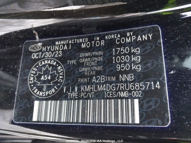 Продаж на аукціоні авто 2024 Hyundai Elantra Sel, vin: KMHLM4DG7RU685714, номер лоту: 12495824