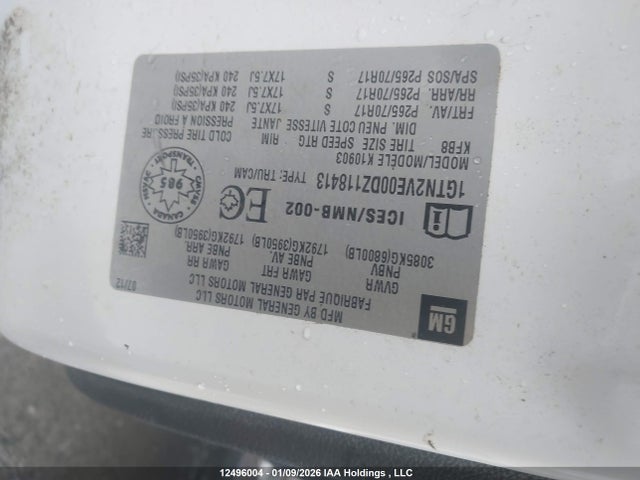 12496004 :رقم المزاد ، 1GTN2VE00DZ118413 vin ، 2013 Gmc Sierra 1500 مزاد بيع