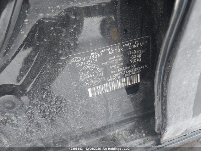 Aukcja sprzedaży 2015 Hyundai Elantra, vin: KMHDH4AHXFU323426, numer aukcji: 12496143