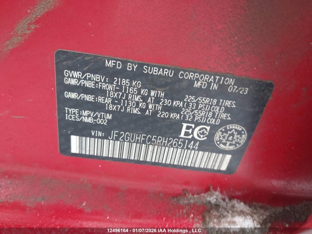 Subaru Crosstrek Onyx 2024 JF2GUHFC5RH265144 Image 9