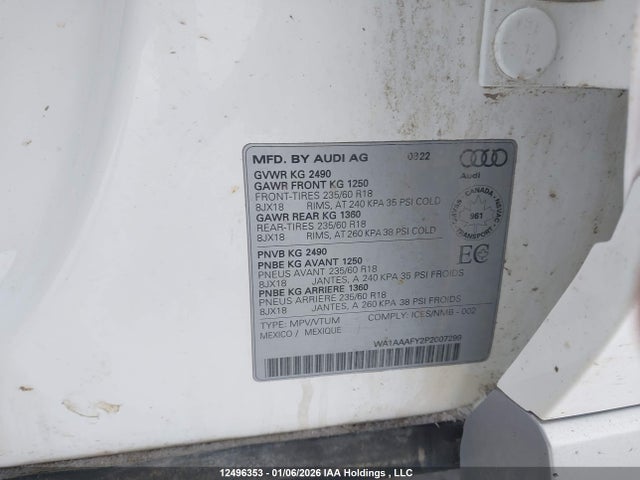 WA1AAAFY2P2007299 Audi Q5 45 Komfort