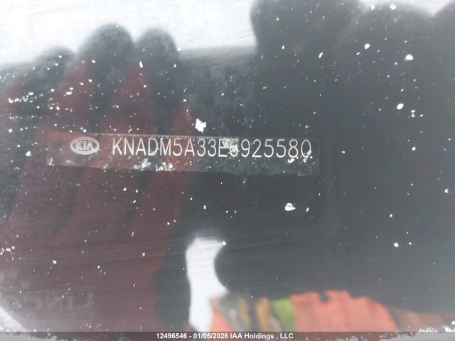 12496546 :رقم المزاد ، KNADM5A33E6925580 vin ، 2014 Kia Rio مزاد بيع