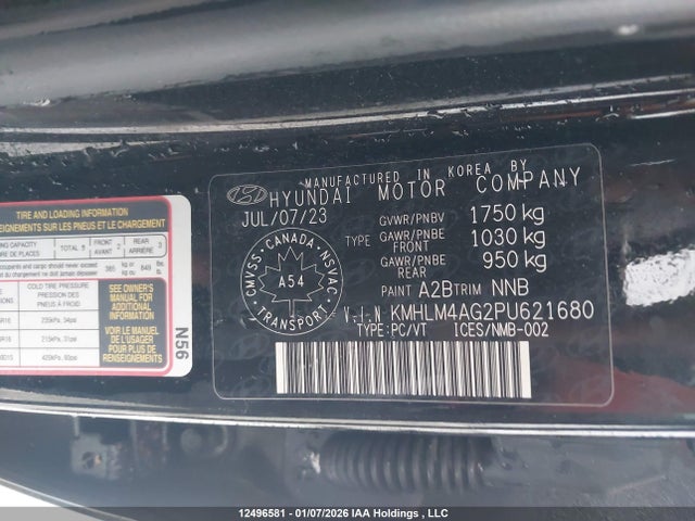 Hyundai Elantra Preferred Ivt With Tech Package 2023 KMHLM4AG2PU621680 Image 9
