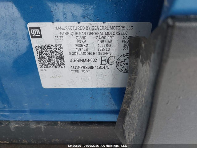 1G1FY6S08P4181475 Chevrolet Bolt Euv Lt