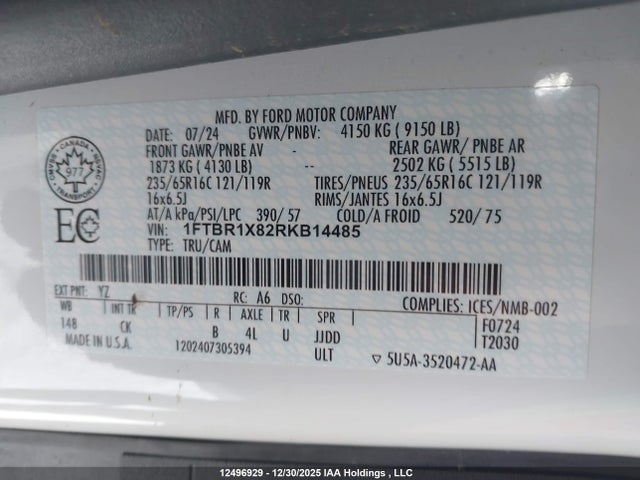1FTBR1X82RKB14485 Ford Transit-250 Cargo