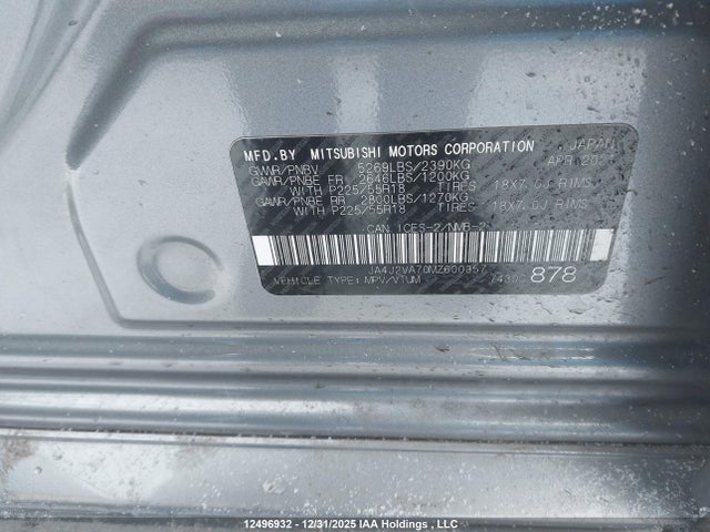 Aukcja sprzedaży 2021 Mitsubishi Outlander Phev Gt/le/se/sel, vin: JA4J2VA70MZ600357, numer aukcji: 12496932